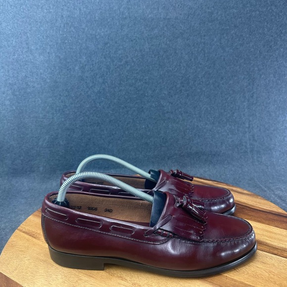Towncraft Other - Towncraft Mens Burgundy Leather Kiltie Tassel Loafers Shoes 9.5 D 3217 1966